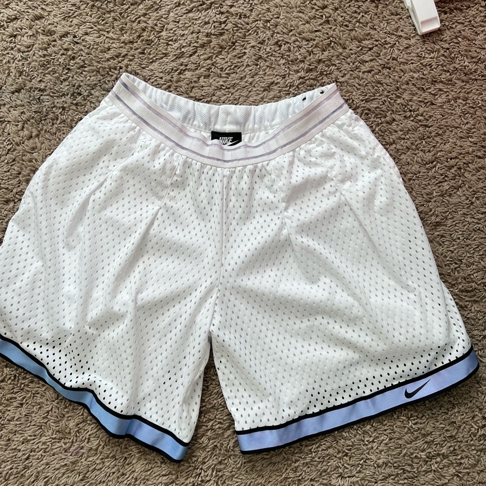 White nike athletic shorts